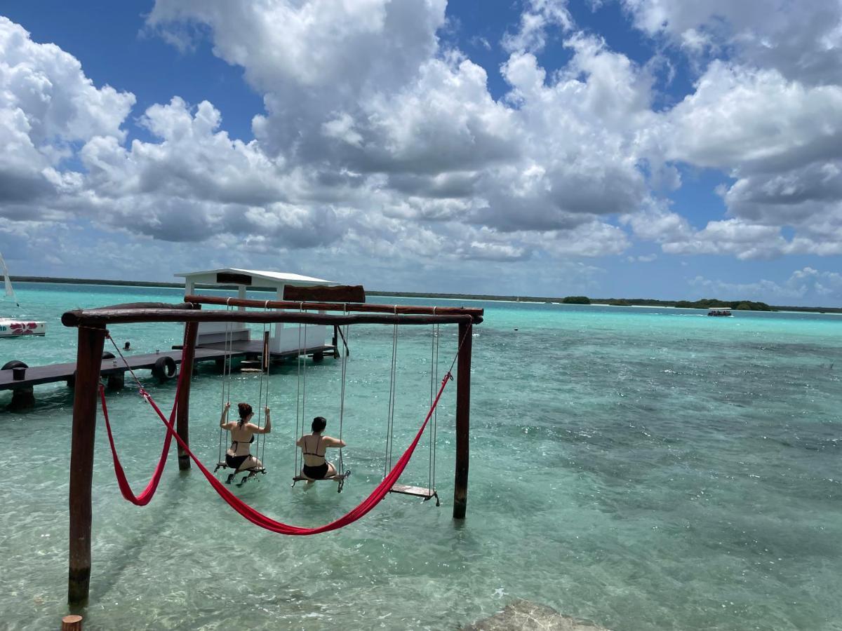 Hotel Aldea 19 Bacalar Bagian luar foto